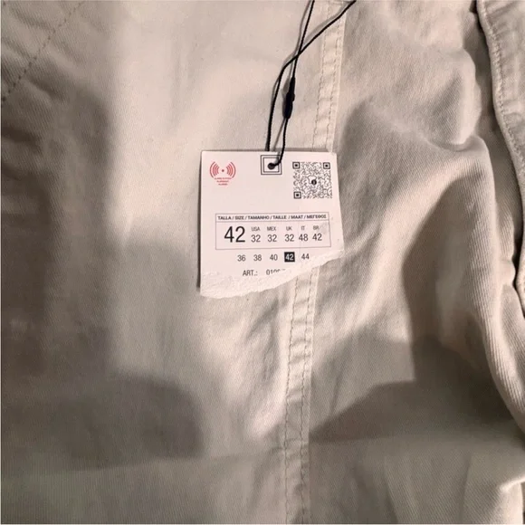 NWT Zara Men's Beige Cargo Pants size 32 - Picture 6 of 6